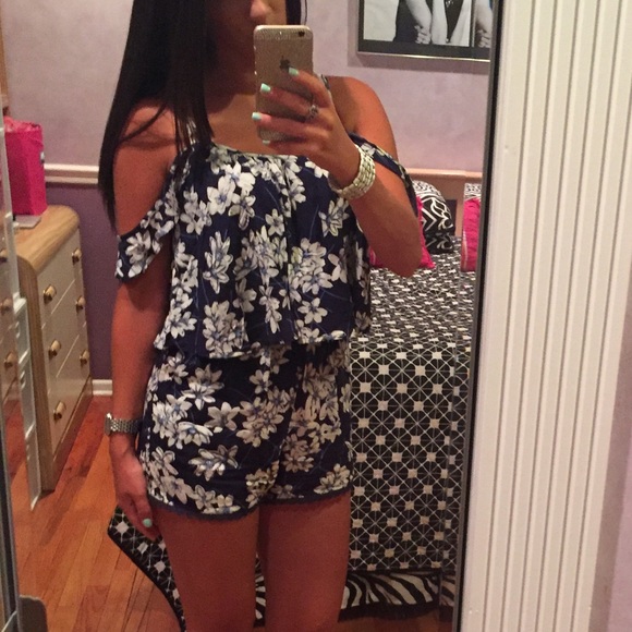 Pants - Floral romper